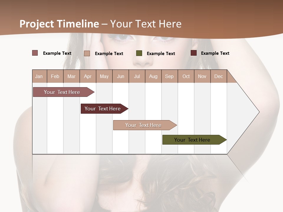 Vertical Long Girl PowerPoint Template
