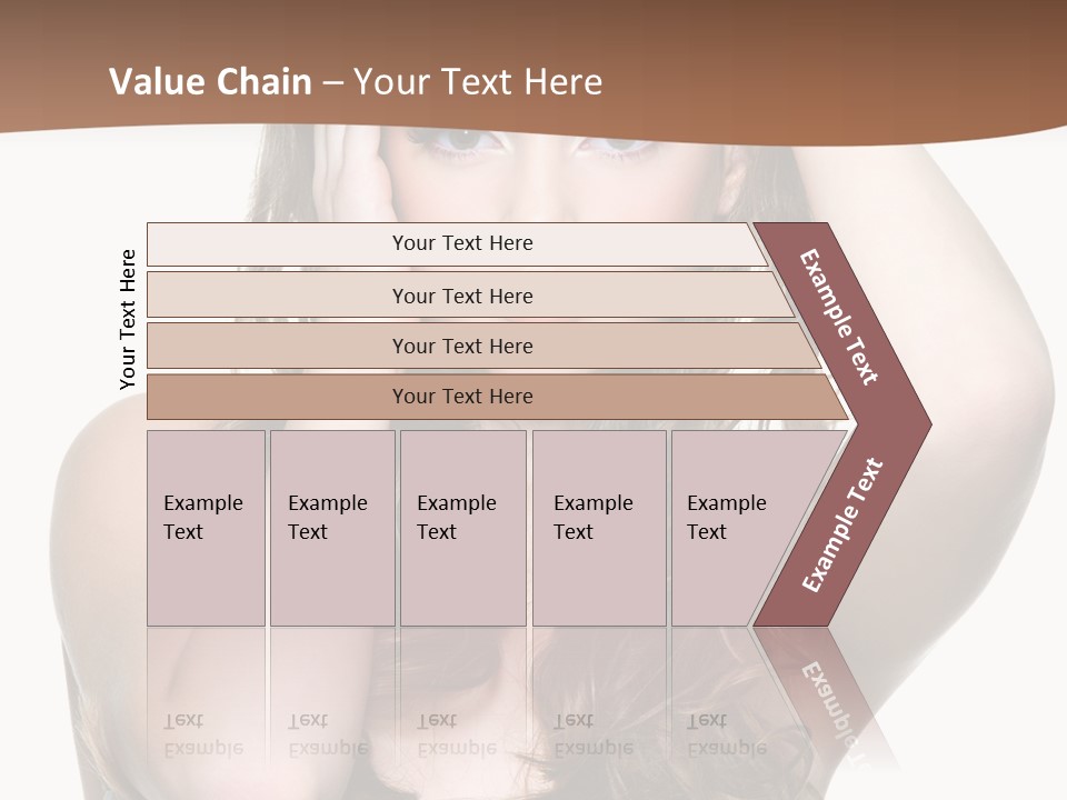 Vertical Long Girl PowerPoint Template