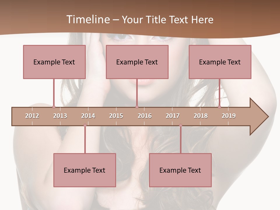 Vertical Long Girl PowerPoint Template