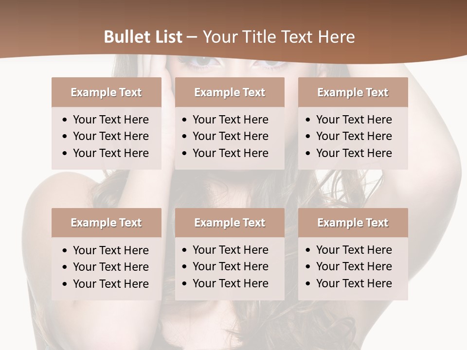 Vertical Long Girl PowerPoint Template