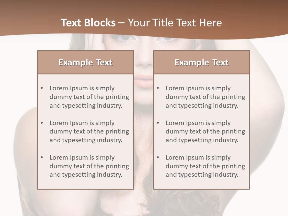 Vertical Long Girl PowerPoint Template
