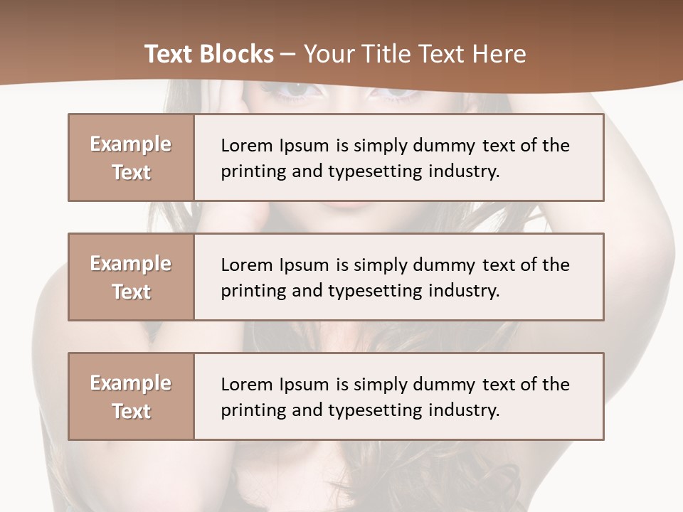 Vertical Long Girl PowerPoint Template