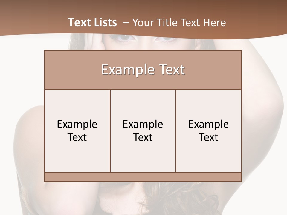 Vertical Long Girl PowerPoint Template