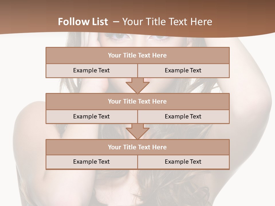 Vertical Long Girl PowerPoint Template