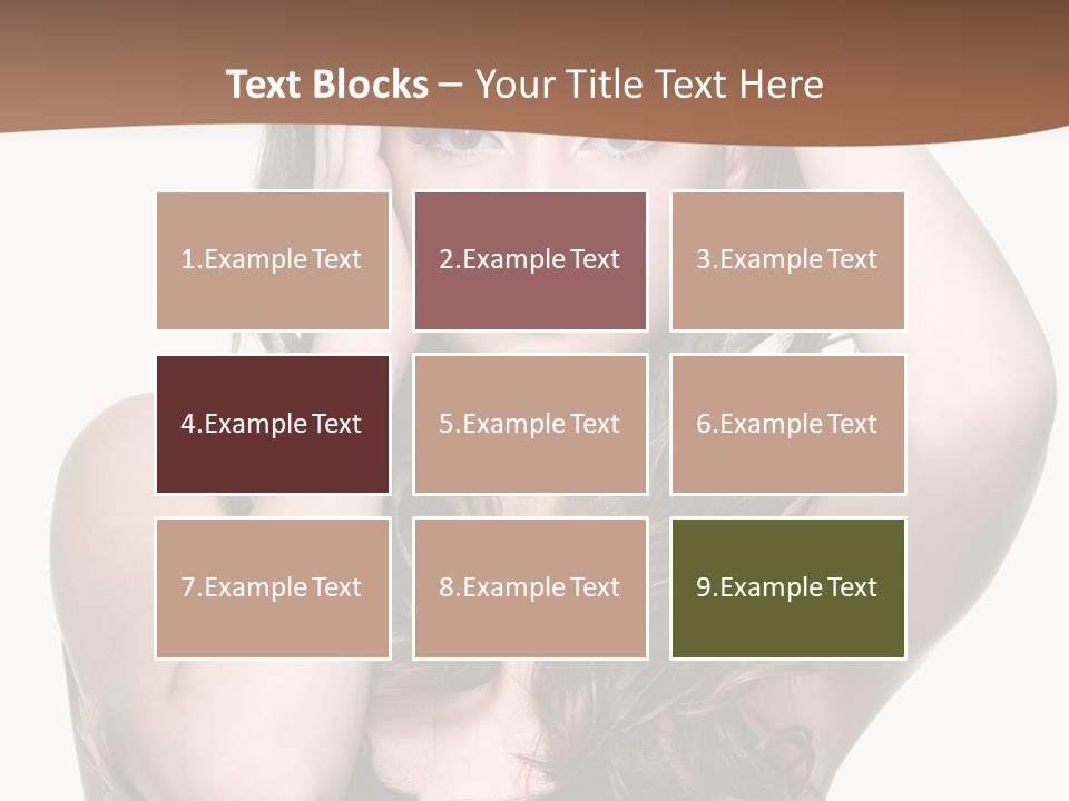 Vertical Long Girl PowerPoint Template
