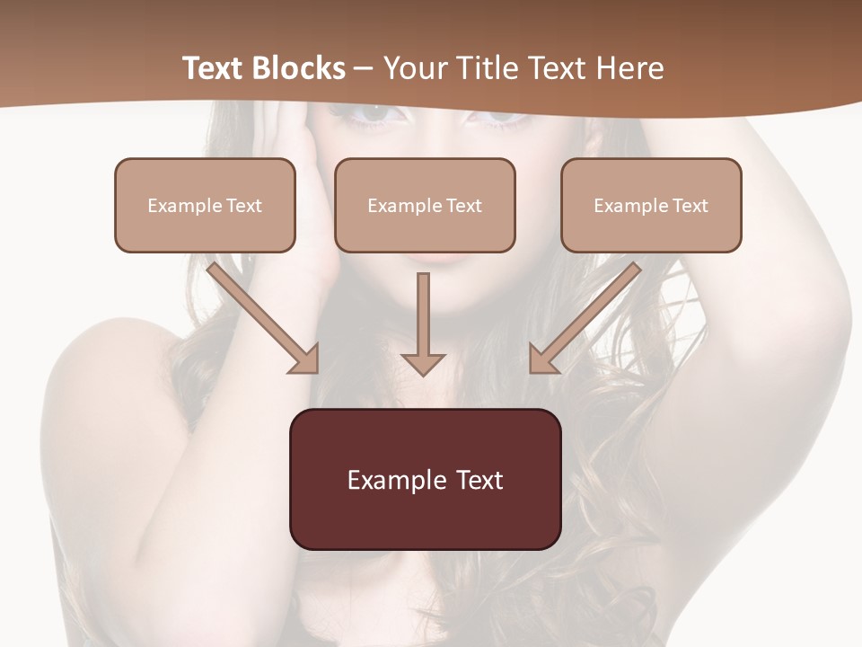 Vertical Long Girl PowerPoint Template