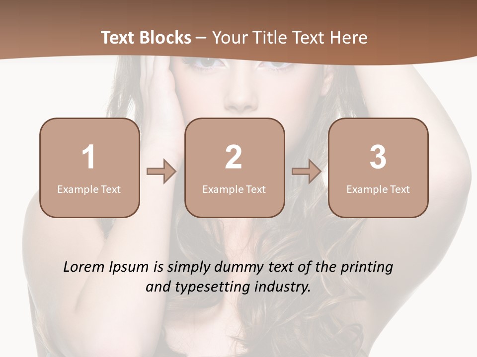 Vertical Long Girl PowerPoint Template