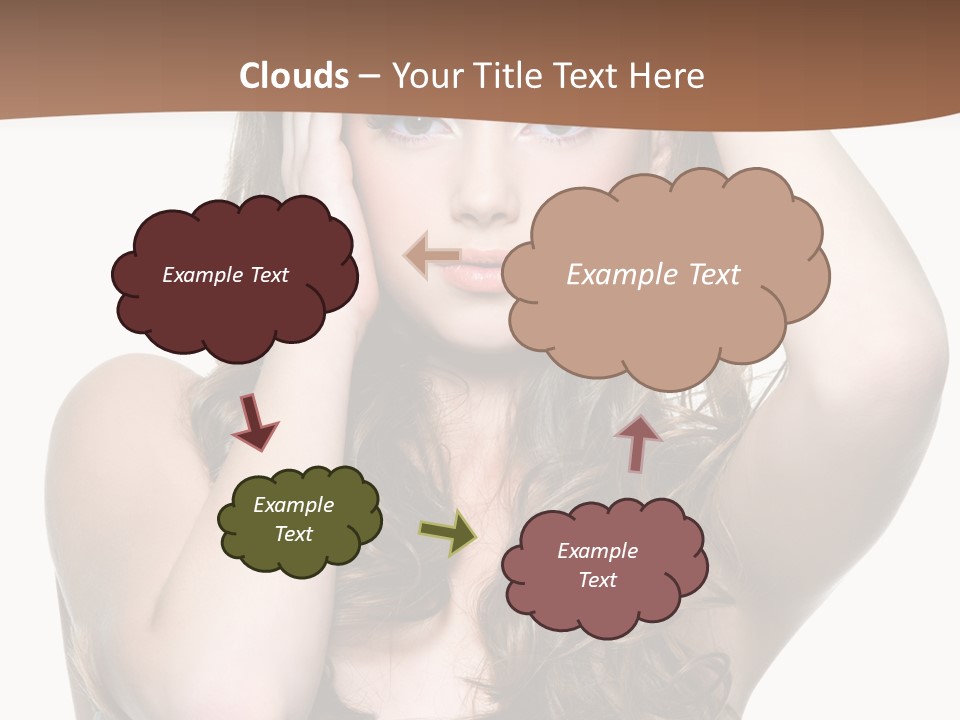 Vertical Long Girl PowerPoint Template