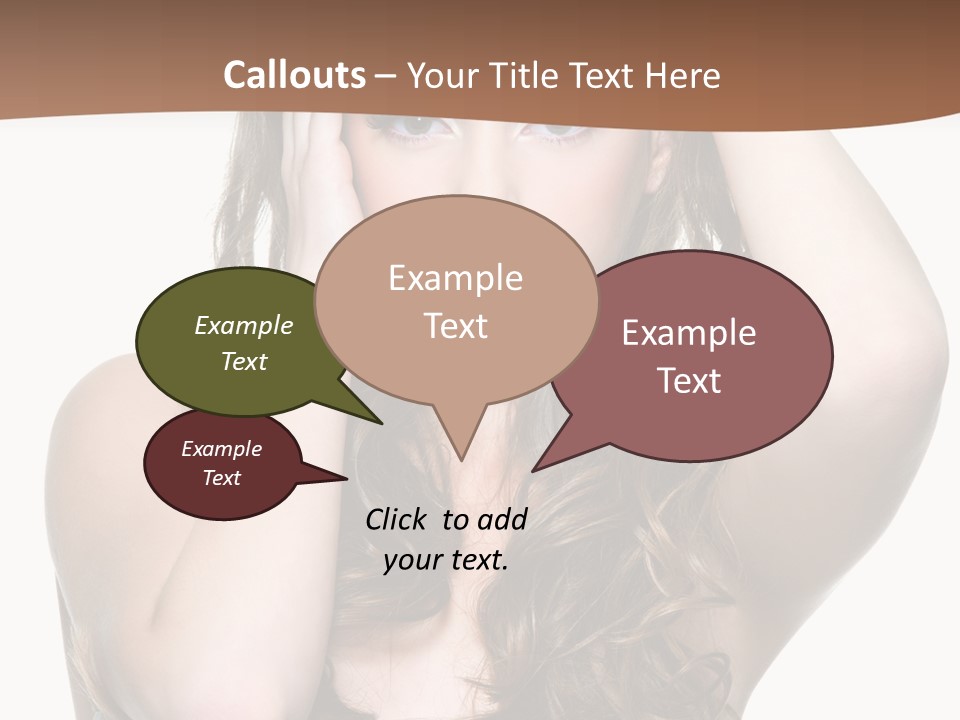 Vertical Long Girl PowerPoint Template