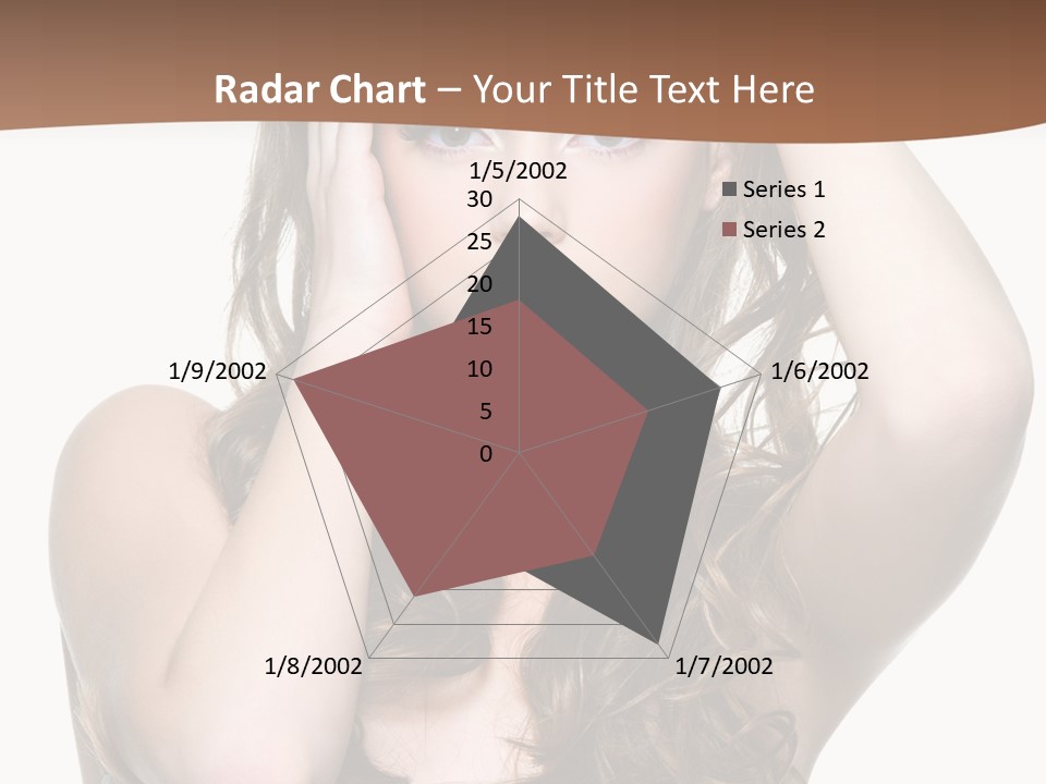 Vertical Long Girl PowerPoint Template