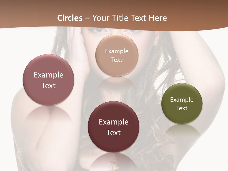 Vertical Long Girl PowerPoint Template