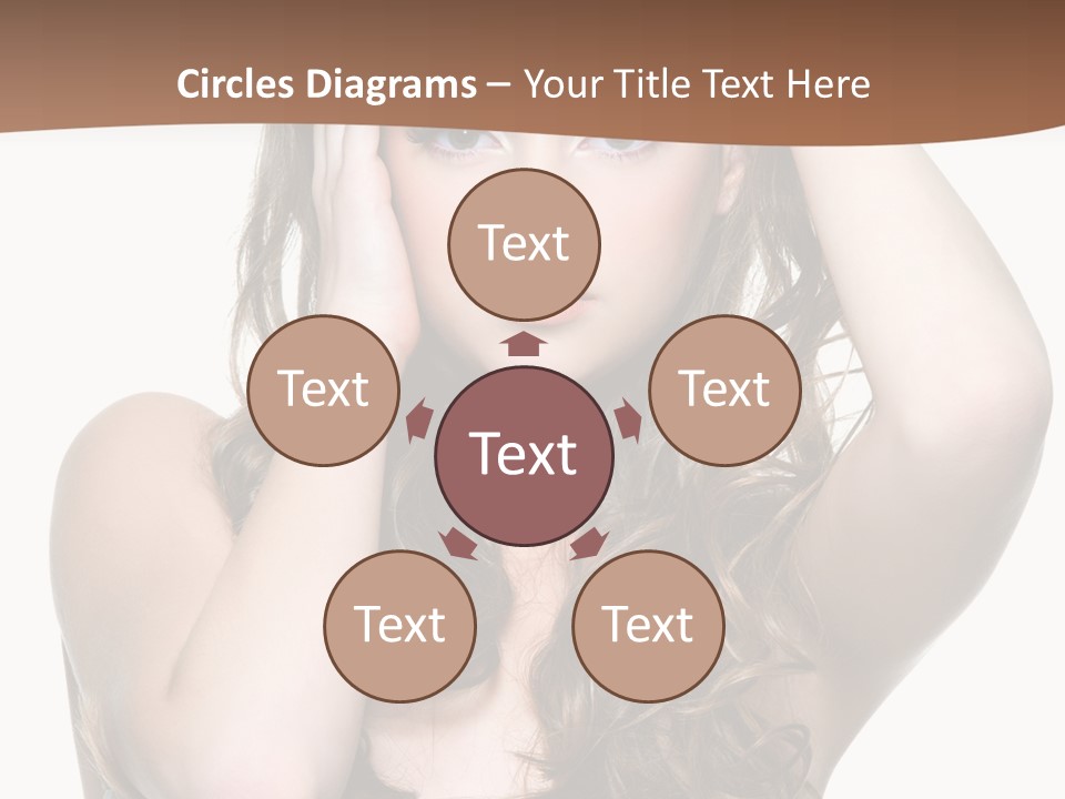 Vertical Long Girl PowerPoint Template