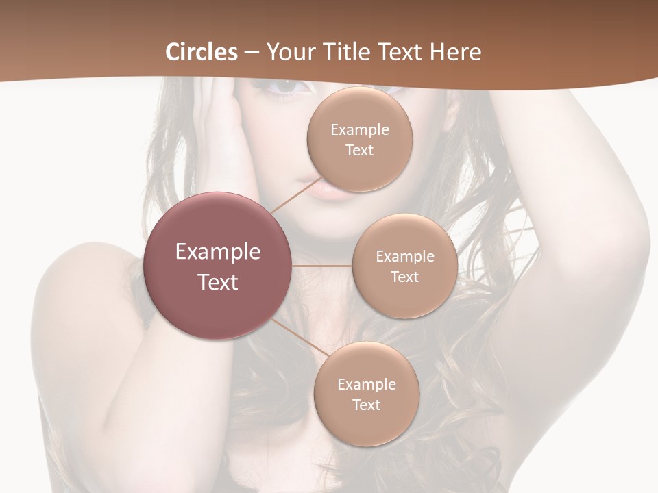 Vertical Long Girl PowerPoint Template