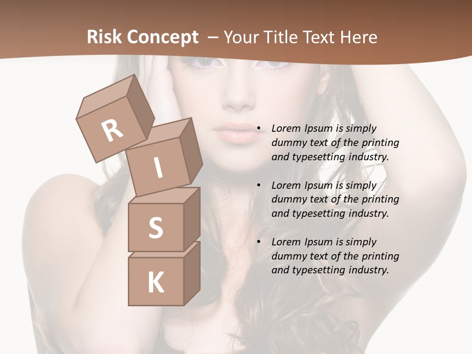 Vertical Long Girl PowerPoint Template