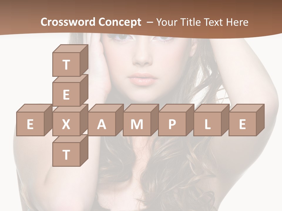 Vertical Long Girl PowerPoint Template