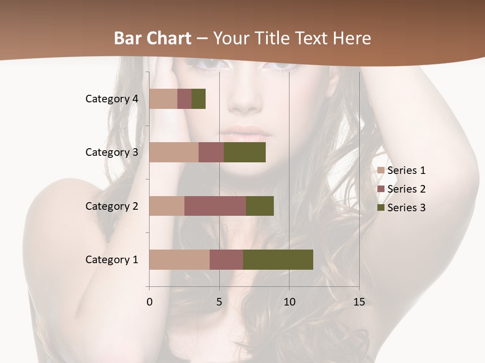 Vertical Long Girl PowerPoint Template