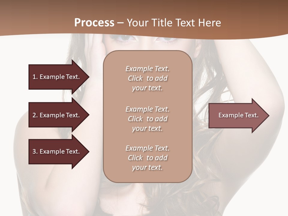 Vertical Long Girl PowerPoint Template