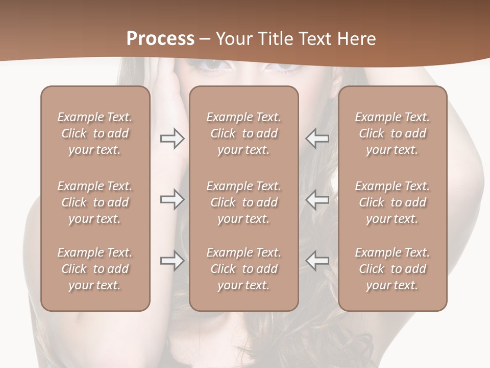 Vertical Long Girl PowerPoint Template