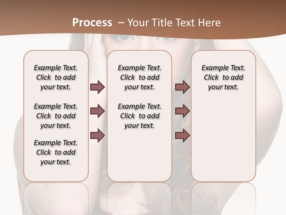 Vertical Long Girl PowerPoint Template