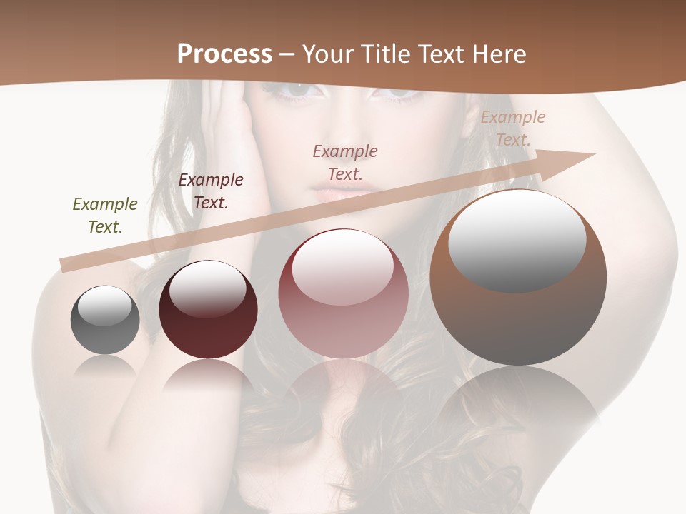 Vertical Long Girl PowerPoint Template