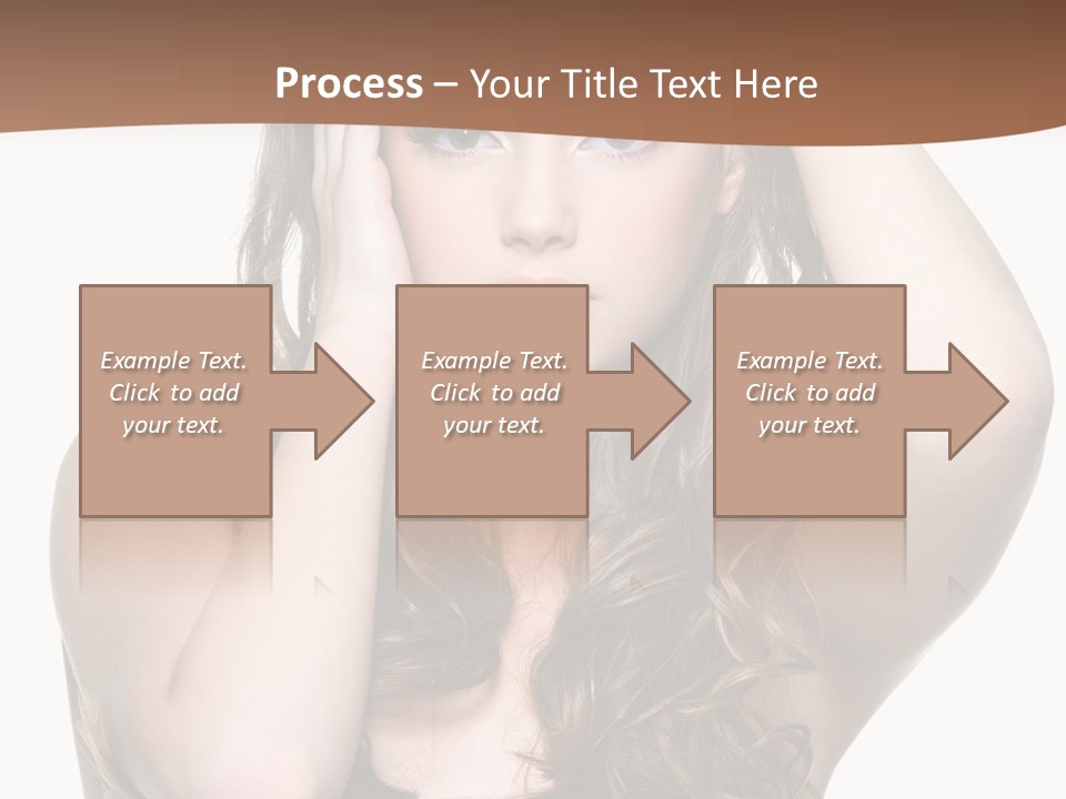 Vertical Long Girl PowerPoint Template