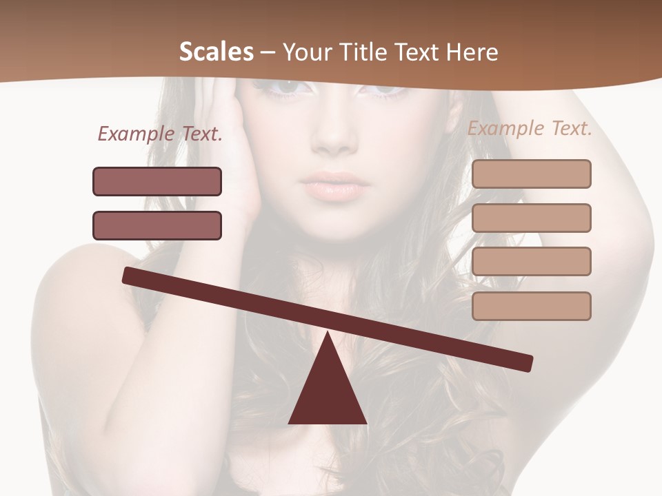 Vertical Long Girl PowerPoint Template