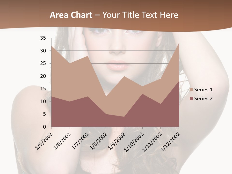 Vertical Long Girl PowerPoint Template