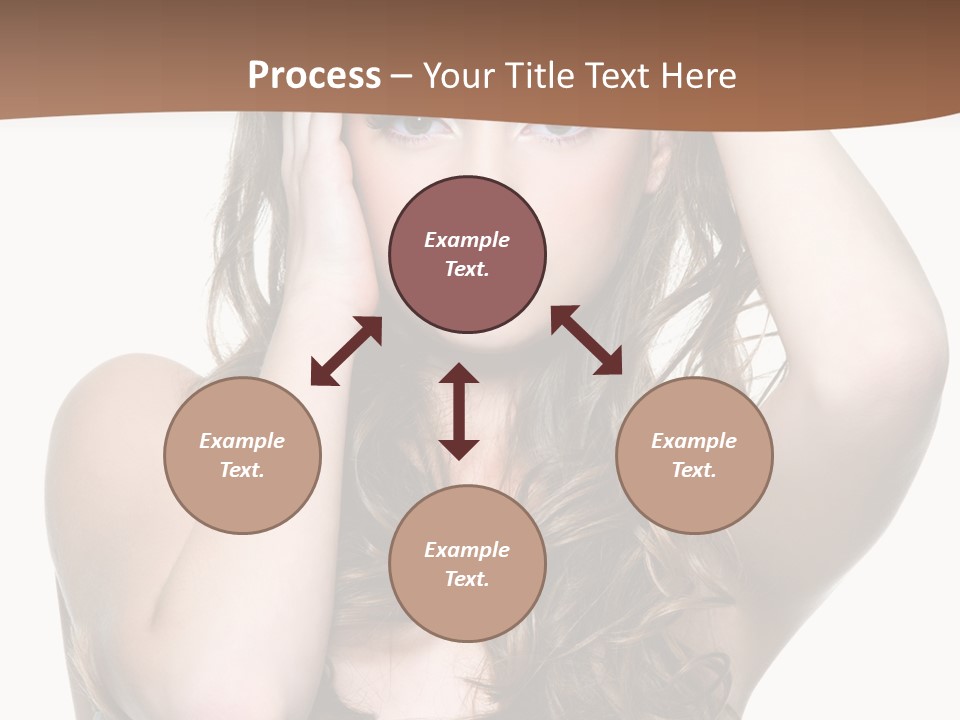 Vertical Long Girl PowerPoint Template