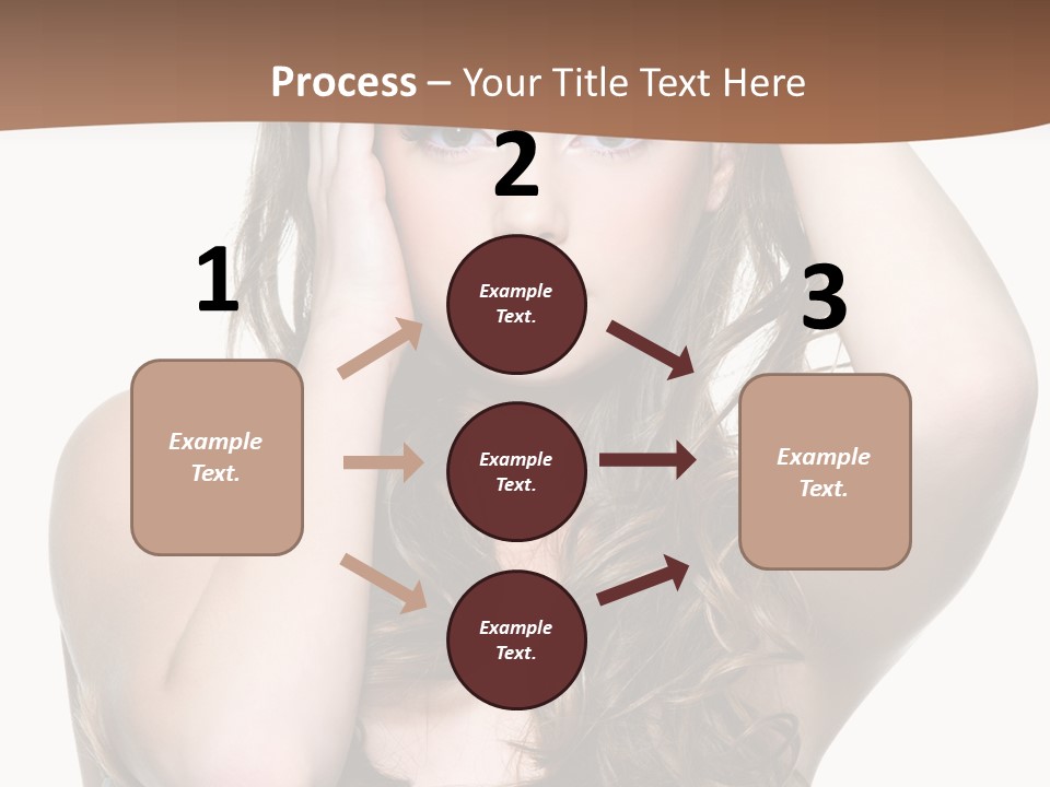 Vertical Long Girl PowerPoint Template