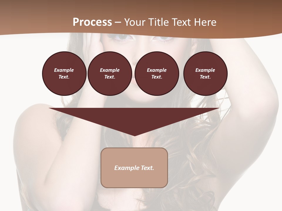 Vertical Long Girl PowerPoint Template