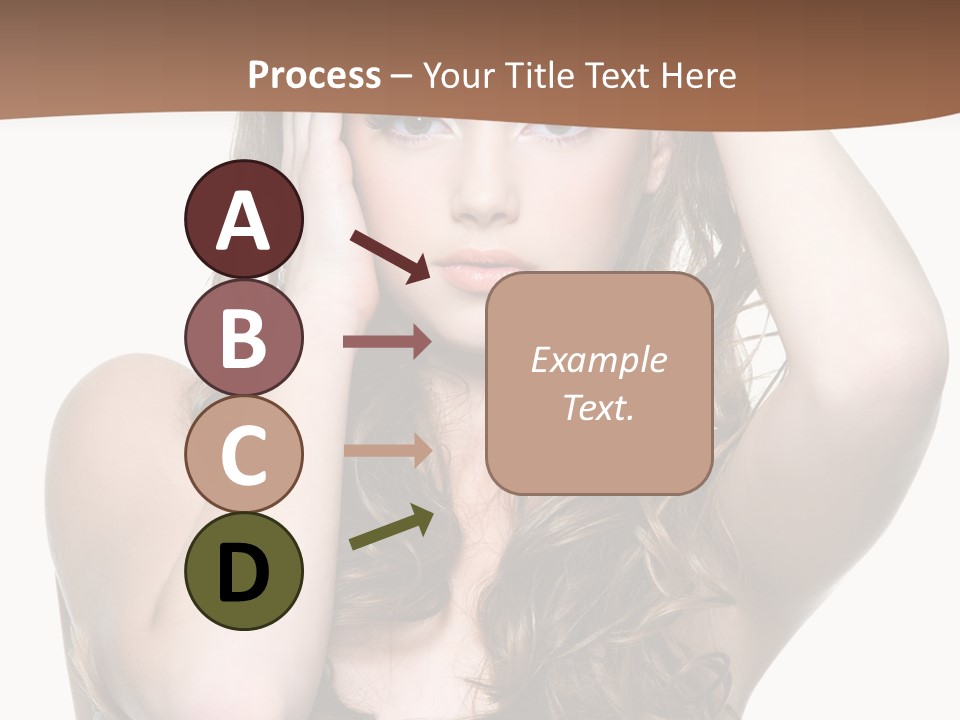 Vertical Long Girl PowerPoint Template