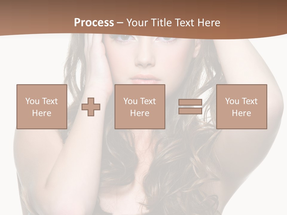 Vertical Long Girl PowerPoint Template