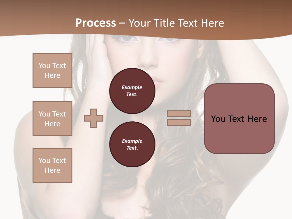 Vertical Long Girl PowerPoint Template