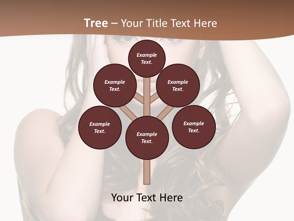 Vertical Long Girl PowerPoint Template