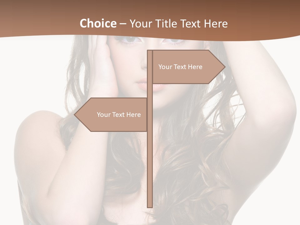 Vertical Long Girl PowerPoint Template