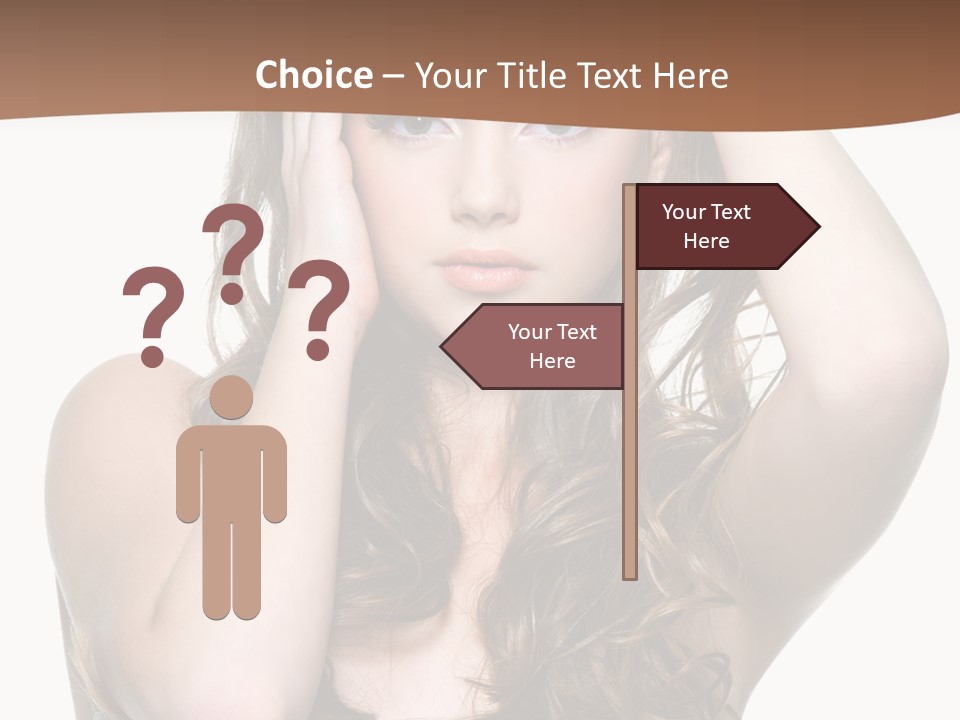 Vertical Long Girl PowerPoint Template