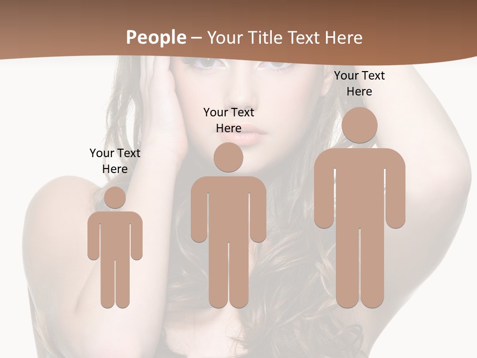 Vertical Long Girl PowerPoint Template