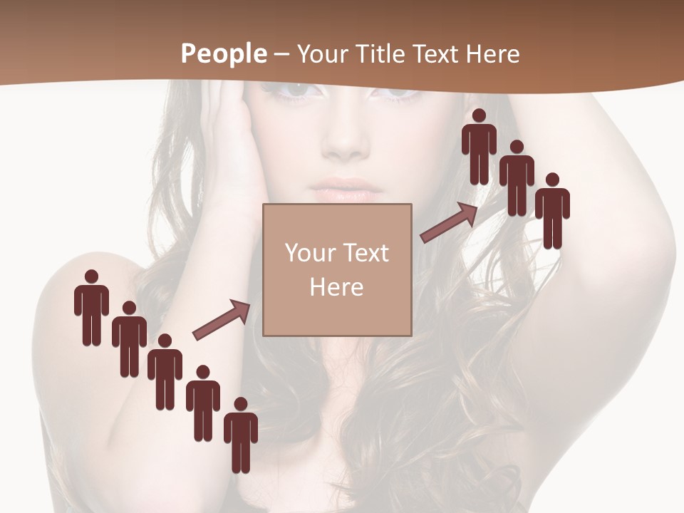 Vertical Long Girl PowerPoint Template