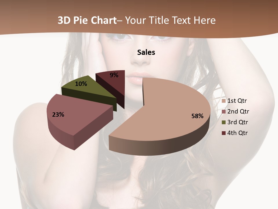 Vertical Long Girl PowerPoint Template
