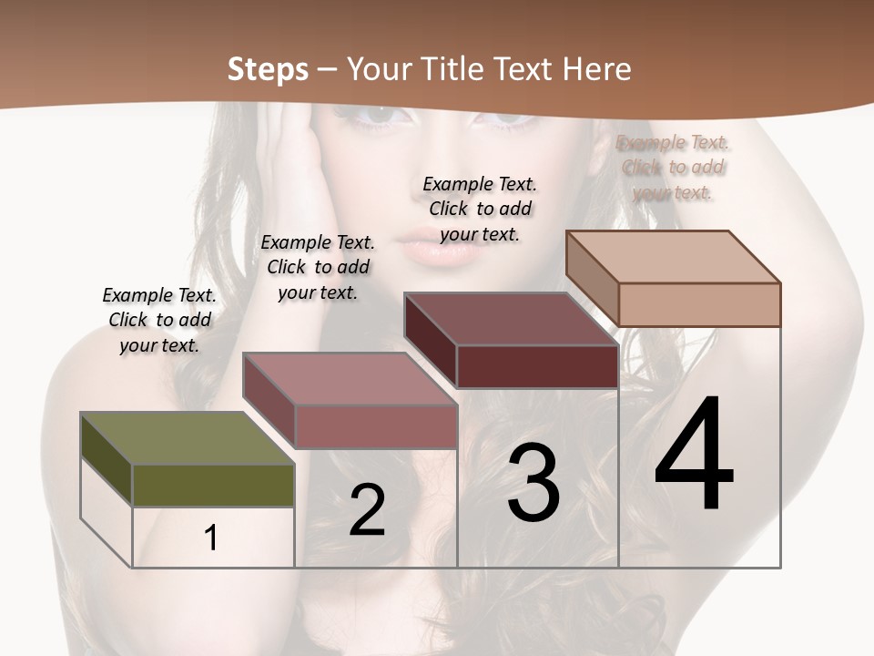 Vertical Long Girl PowerPoint Template