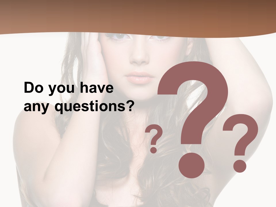 Vertical Long Girl PowerPoint Template