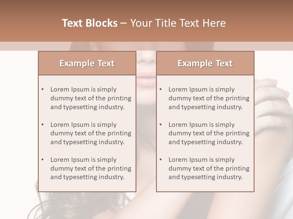 Clean Pretty Sensuality PowerPoint Template