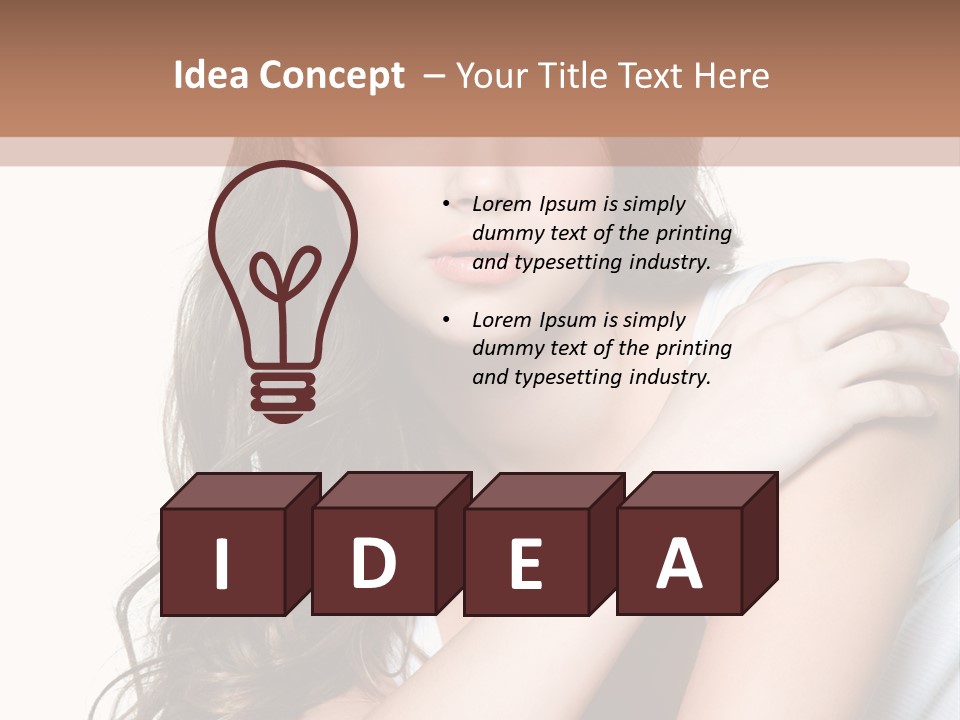 Clean Pretty Sensuality PowerPoint Template