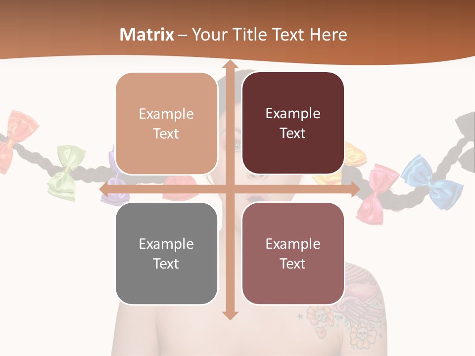 Headshot Girl Pose PowerPoint Template