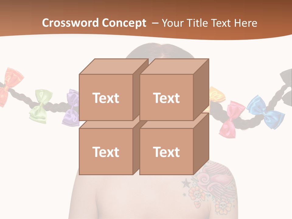 Headshot Girl Pose PowerPoint Template