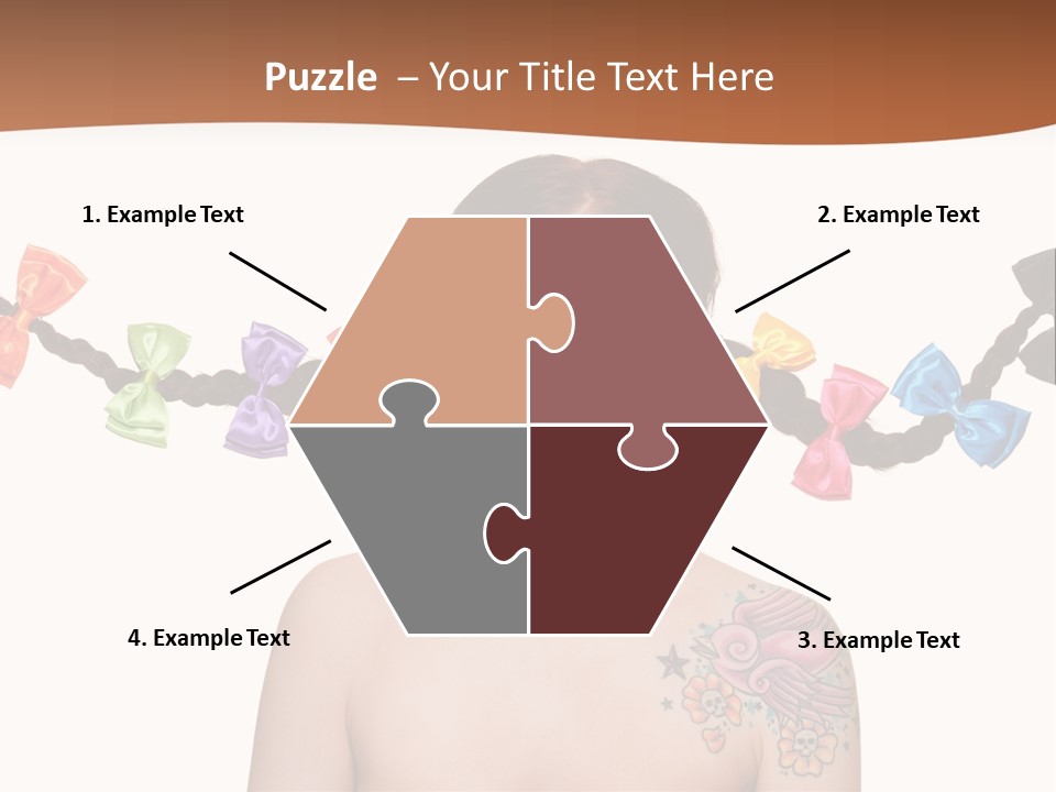 Headshot Girl Pose PowerPoint Template