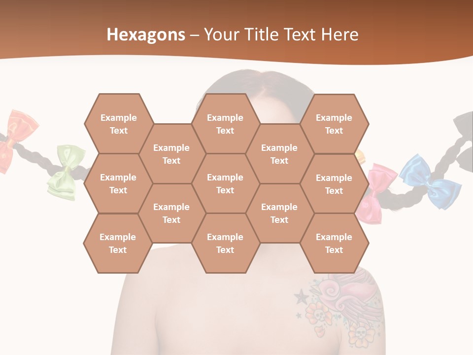 Headshot Girl Pose PowerPoint Template