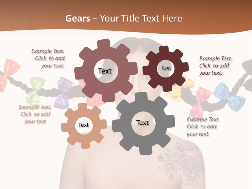 Headshot Girl Pose PowerPoint Template