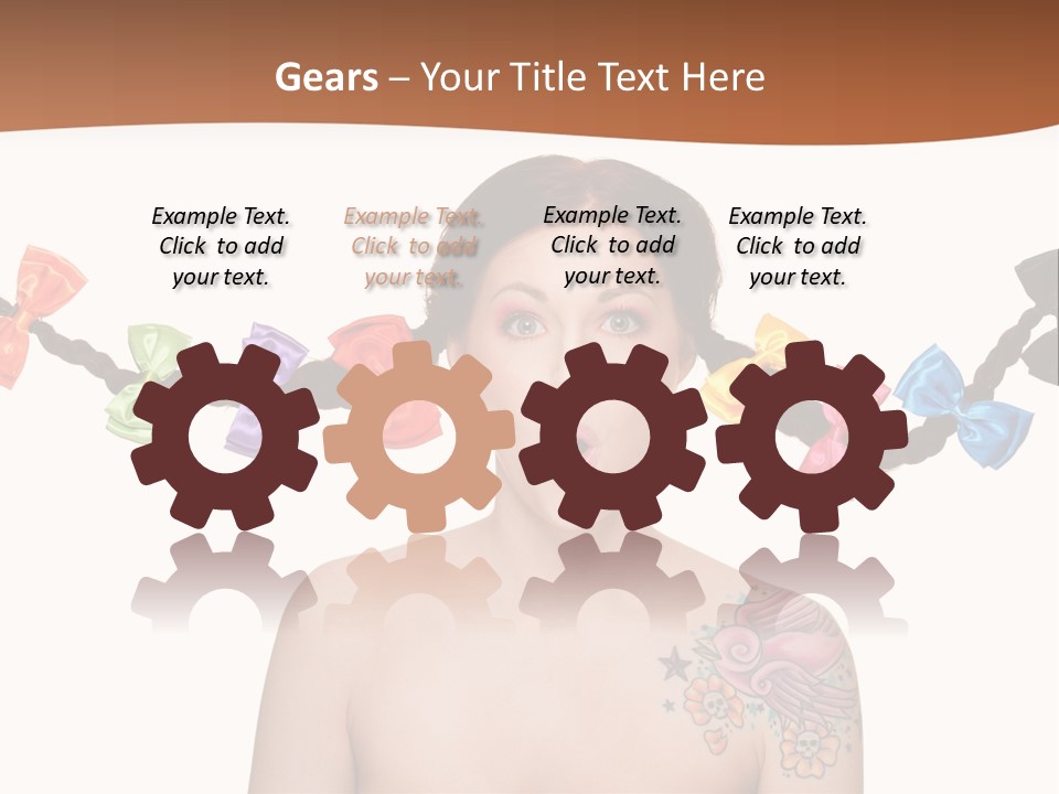 Headshot Girl Pose PowerPoint Template