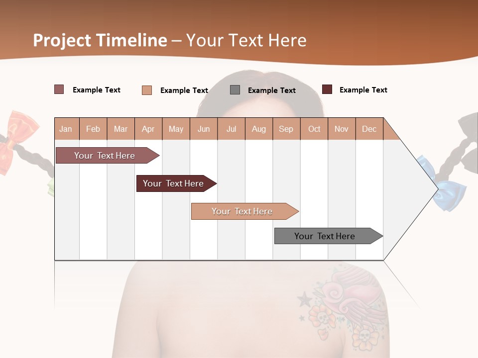 Headshot Girl Pose PowerPoint Template